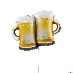 Double Beer Mug 35" Mylar Balloon