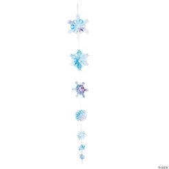 Double-Sided Winter Sparkle Snowflake Hanging Decorations