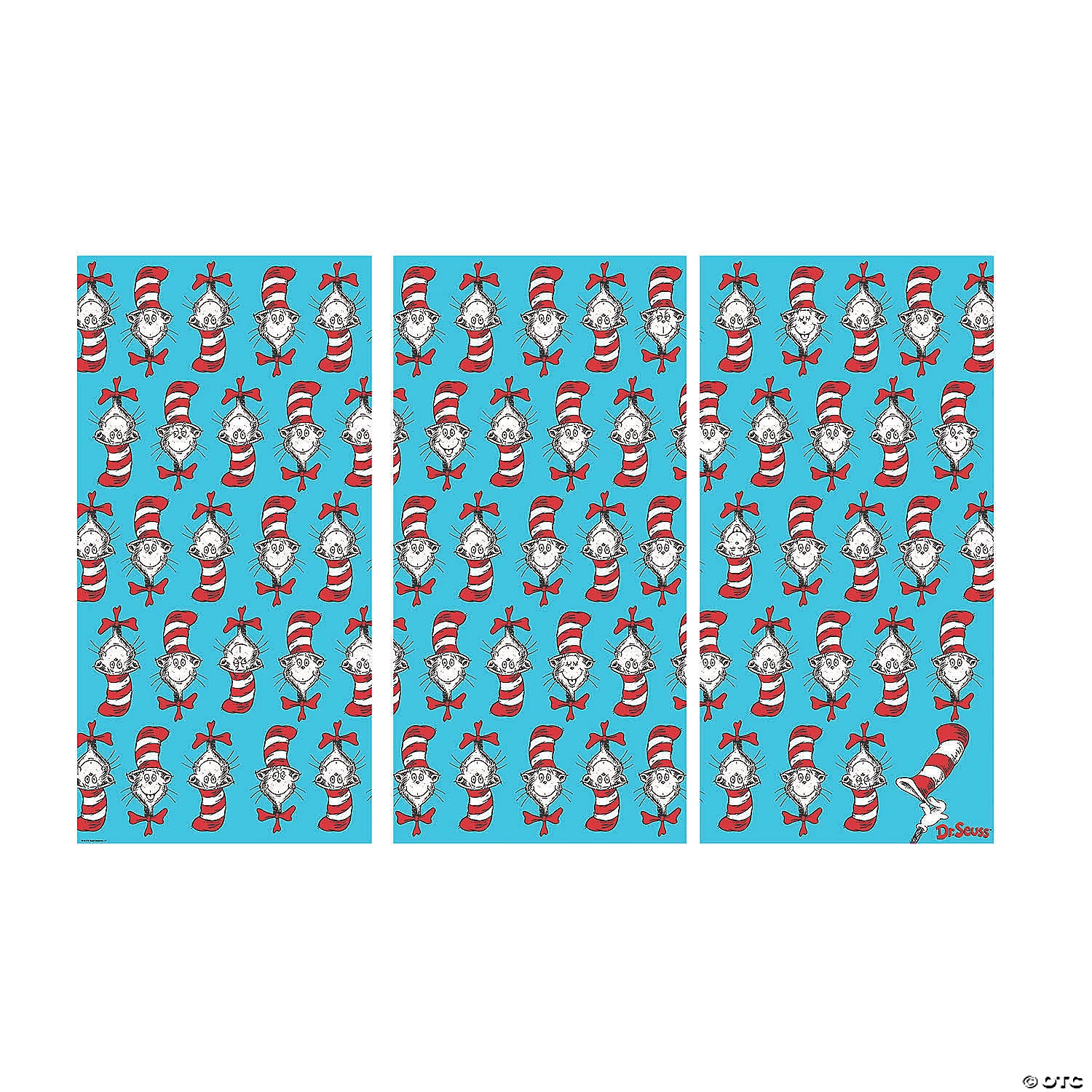 Dr. Seuss™ The Cat In the Hat™ Plastic Backdrop Banner - 3 Pc. 4 Dr. Seuss™ The Cat In the Hat™ Plastic Backdrop Banner - 3 Pc. - Image 2