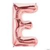E Rose Gold Letter 34" Mylar Balloon -Party Decorations Sales Shop e rose gold letter 34 mylar balloon13930315