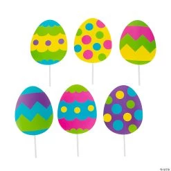 Easter Egg Sidewalk Signs - 6 Pc. -Party Decorations Sales Shop easter egg sidewalk signs 6 pc 13961523 a01