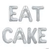Eat Cake 34" Mylar Balloon Kit – 7 Pc. -Party Decorations Sales Shop eat cake 34 mylar balloon kit 7 pc 14110227