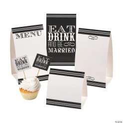 Eat, Drink & Be Married Buffet Decorating Kit - 12 Pc.