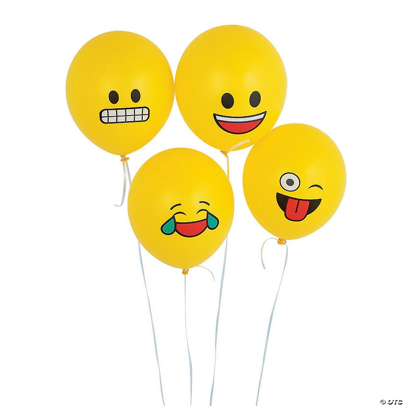 Emoji 11" Latex Balloons 3 Emoji 11" Latex Balloons