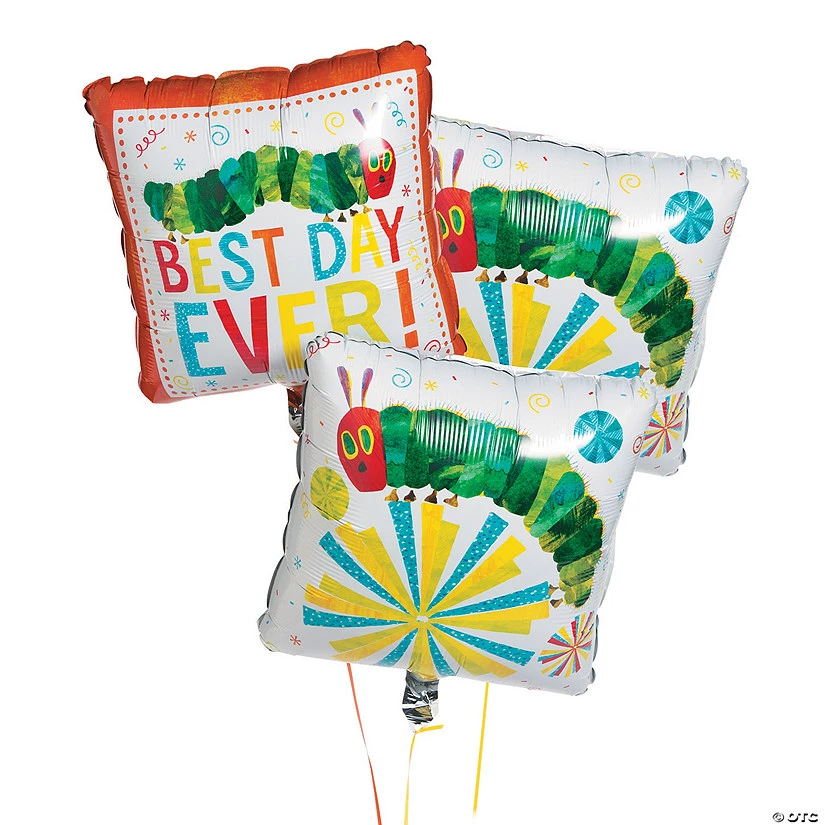 Eric Carle's The Very Hungry Caterpillar™ 17" Mylar Balloons - 3 Pc. 3 Eric Carle's The Very Hungry Caterpillar™ 17" Mylar Balloons - 3 Pc.