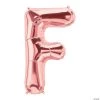 F Rose Gold Letter 34" Mylar Balloon 1 F Rose Gold Letter 34" Mylar Balloon -Party Decorations Sales Shop f rose gold letter 34 mylar balloon13930316