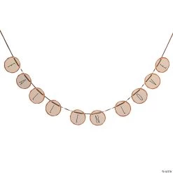 Fall In Love Wooden Disc Banner