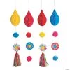 Fiesta Floral Bright Hanging Honeycomb Decorations - 4 Pc. -Party Decorations Sales Shop fiesta floral bright hanging honeycomb decorations 4 pc 13940321