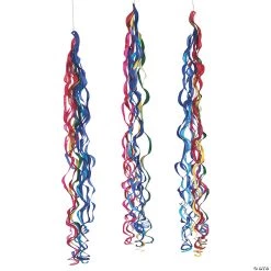 Fiesta Floral Bright Hanging Swirls - 6 Pc.