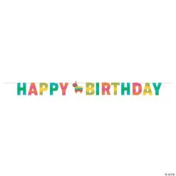 Fiesta Fun Happy Birthday Banner