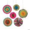 Fiesta Hanging Paper Fan Decorations - 6 Pc. 2 Fiesta Hanging Paper Fan Decorations - 6 Pc. -Party Decorations Sales Shop fiesta hanging paper fan decorations 6 pc 13834556