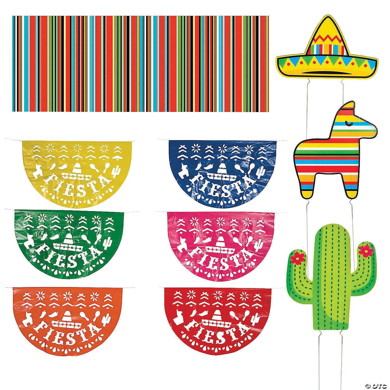 Fiesta Outdoor Decorating Kit - 10 Pc. 3 Fiesta Outdoor Decorating Kit - 10 Pc.
