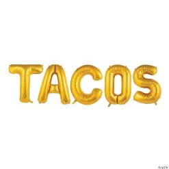 Fiesta Taco 40" Mylar Balloons - 5 Pc.