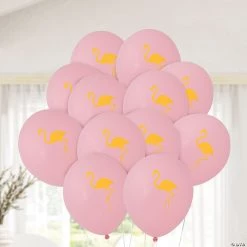 Flamingo Print 11" Latex Balloons - 50 Pc. -Party Decorations Sales Shop flamingo print 11 latex balloons 50 pc 13838729 a02