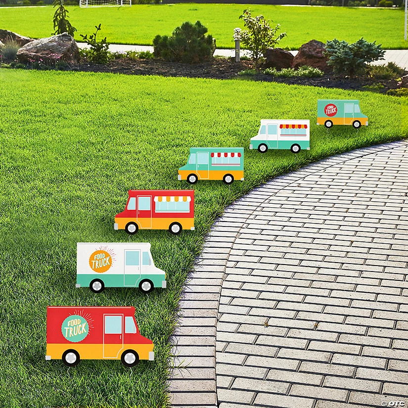 Food Truck Yard Signs – 6 Pc. 3 Food Truck Yard Signs – 6 Pc.