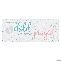 For This Child We Have Prayed Banner
