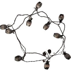 Four Seasons Sienna 62AF6117 FS Pineapple Set String Lights, Brown, 10'