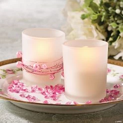 Frosted Wedding Votive Candle Holders - 12 Pc. -Party Decorations Sales Shop frosted wedding votive candle holders 12 pc 47 383 a a01