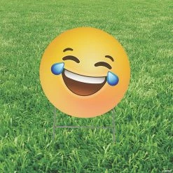 Funny Smiley Face Yard Sign