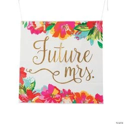 Future Mrs. Bright Floral Banner
