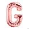 G Rose Gold Letter 34" Mylar Balloon -Party Decorations Sales Shop g rose gold letter 34 mylar balloon13930317