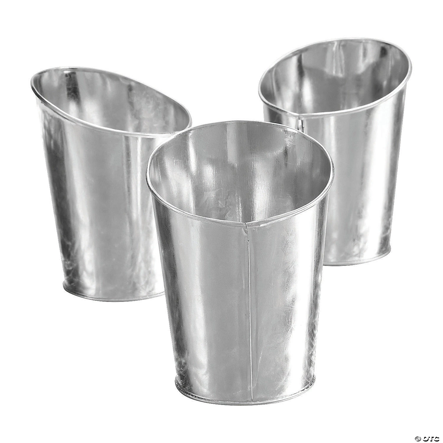 Galvanized Vases - 3 Pc. 3 Galvanized Vases - 3 Pc.