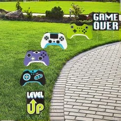 Game Controller Sidewalk Signs - 6 Pc.