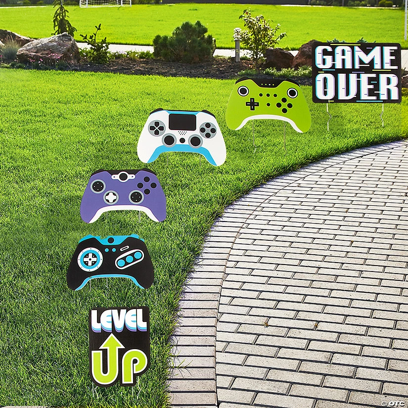 Game Controller Sidewalk Signs - 6 Pc. 3 Game Controller Sidewalk Signs - 6 Pc.