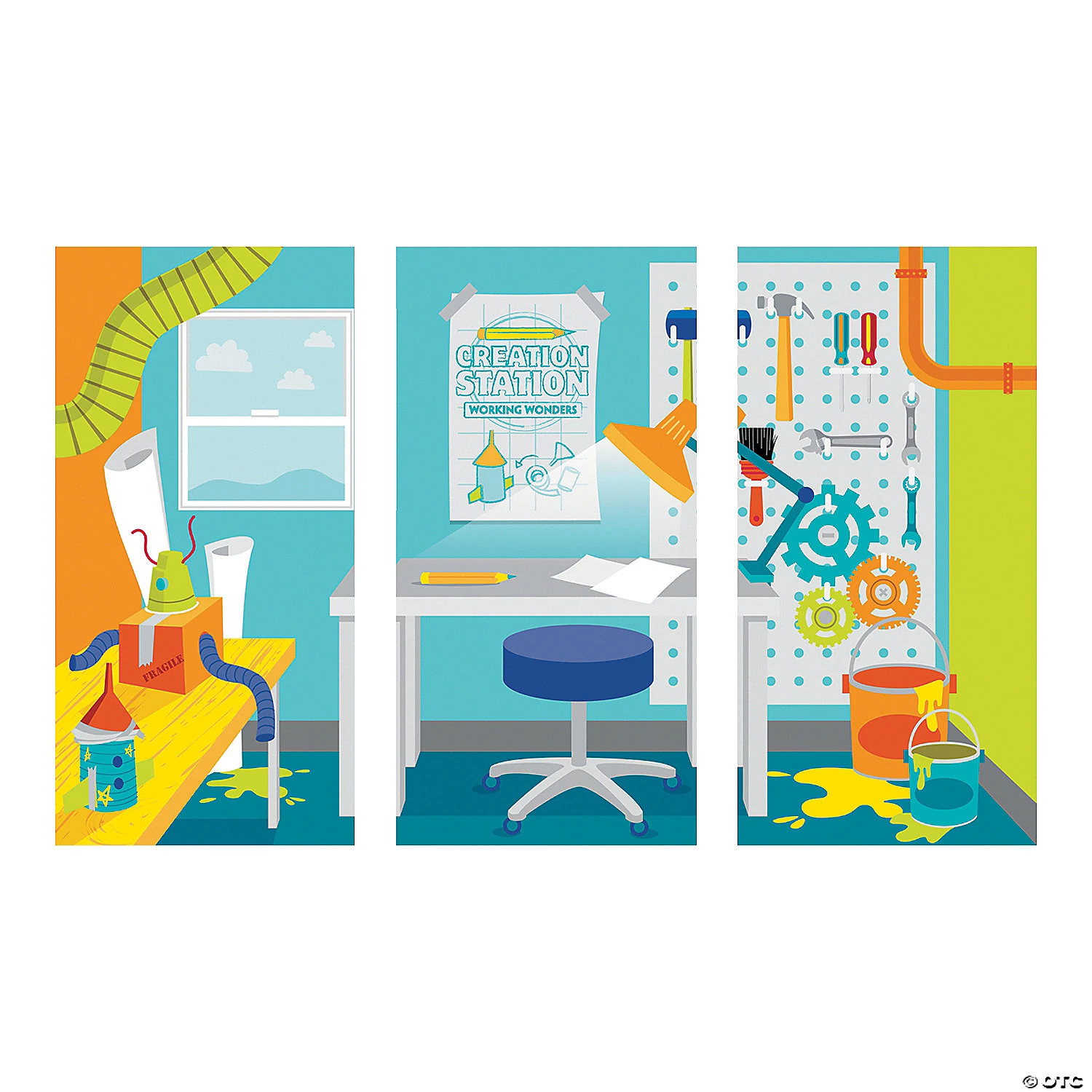 Geared Up for God VBS Workshop Backdrop Banner - 2 Pc. 4 Geared Up for God VBS Workshop Backdrop Banner - 2 Pc. - Image 2