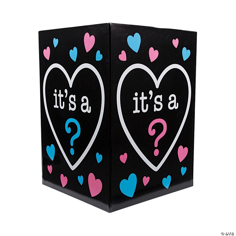 Gender Reveal Balloon Cardboard Box 3 Gender Reveal Balloon Cardboard Box