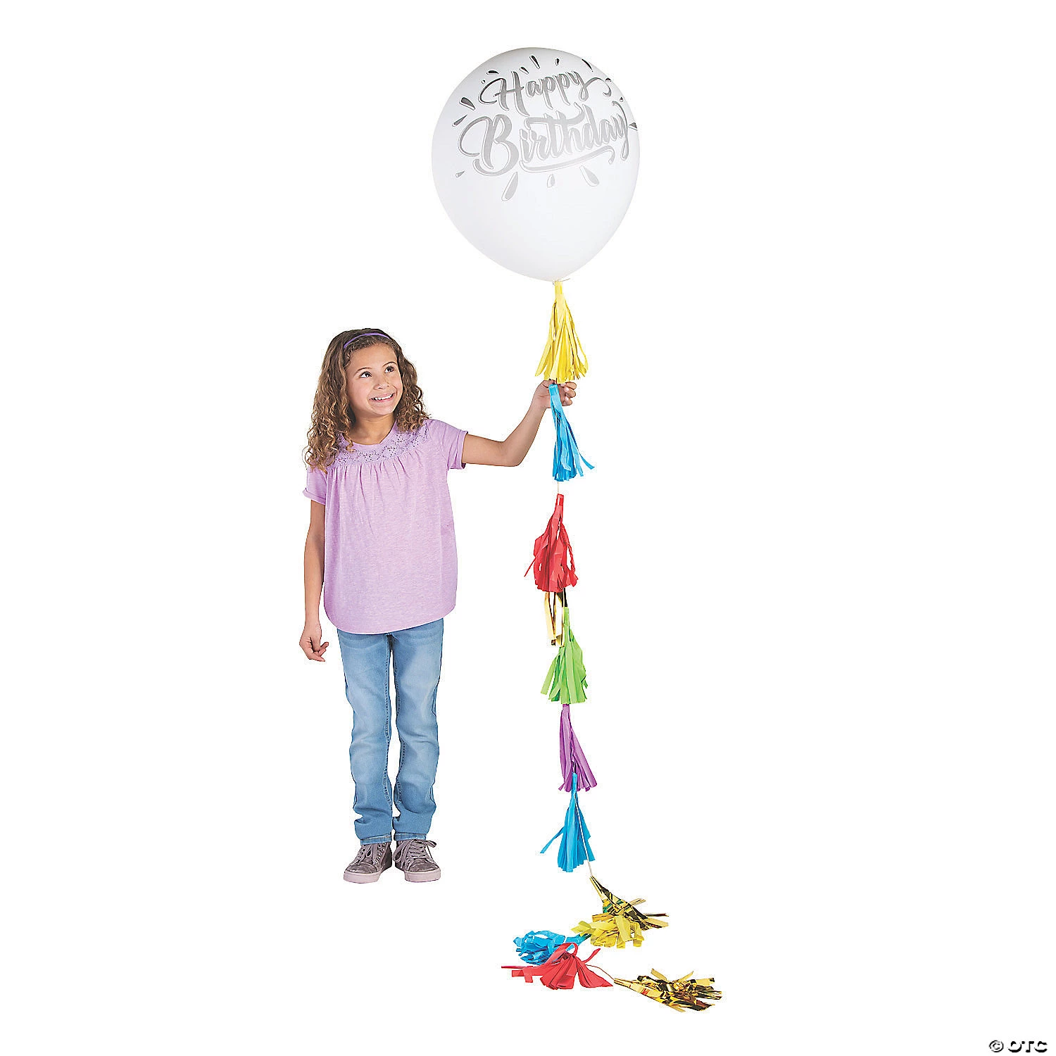 Giant Happy Birthday 36" Latex Balloon with Tassel 4 Giant Happy Birthday 36" Latex Balloon with Tassel - Image 2