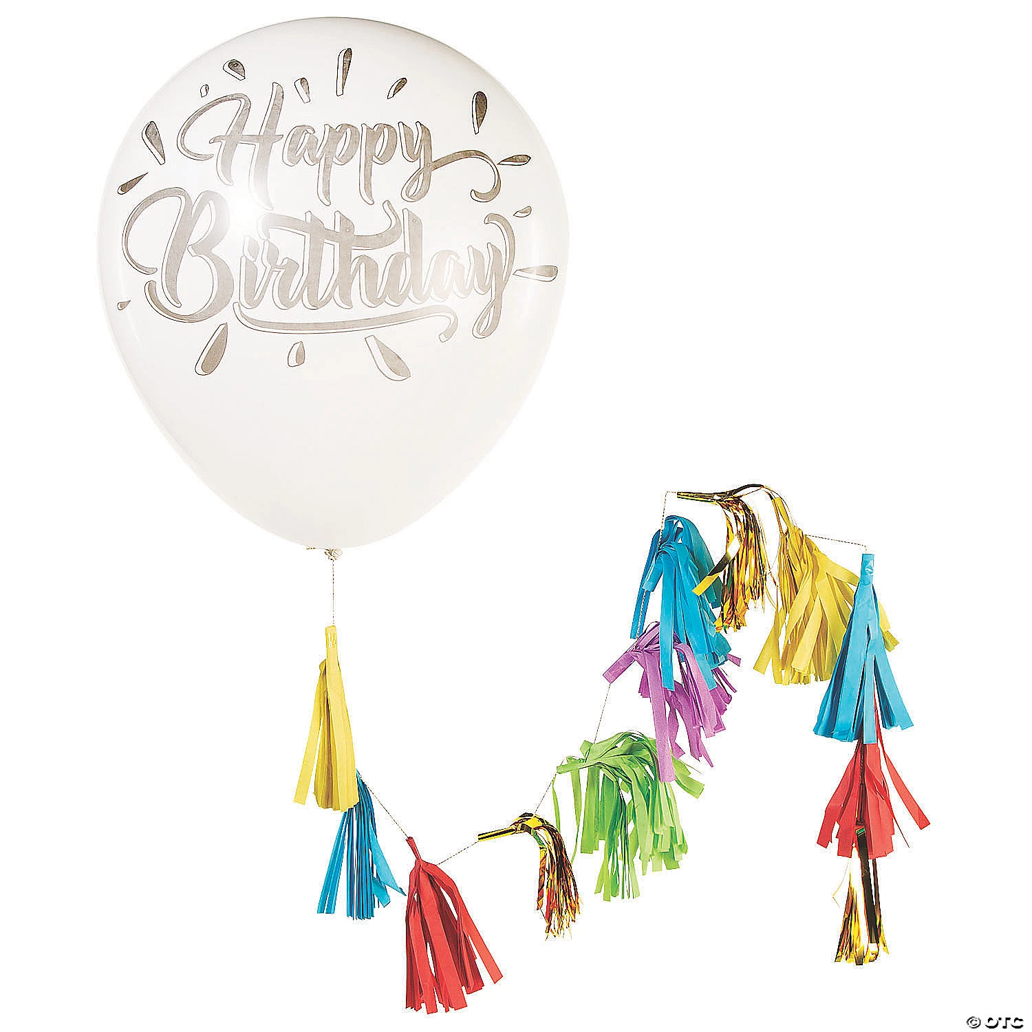 Giant Happy Birthday 36" Latex Balloon with Tassel 3 Giant Happy Birthday 36" Latex Balloon with Tassel