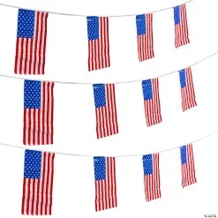 Giant Patriotic Pennant Banner