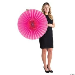 Giant Hanging Paper Fans - 6 Pc. 6 Giant Hanging Paper Fans - 6 Pc. -Party Decorations Sales Shop giant pink hanging paper fans 6 pc 13829572 a01