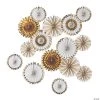 Ginger Ray Gold & White Fan Assortment - 15 Pc. -Party Decorations Sales Shop ginger ray gold and white fan assortment 15 pc 13937321