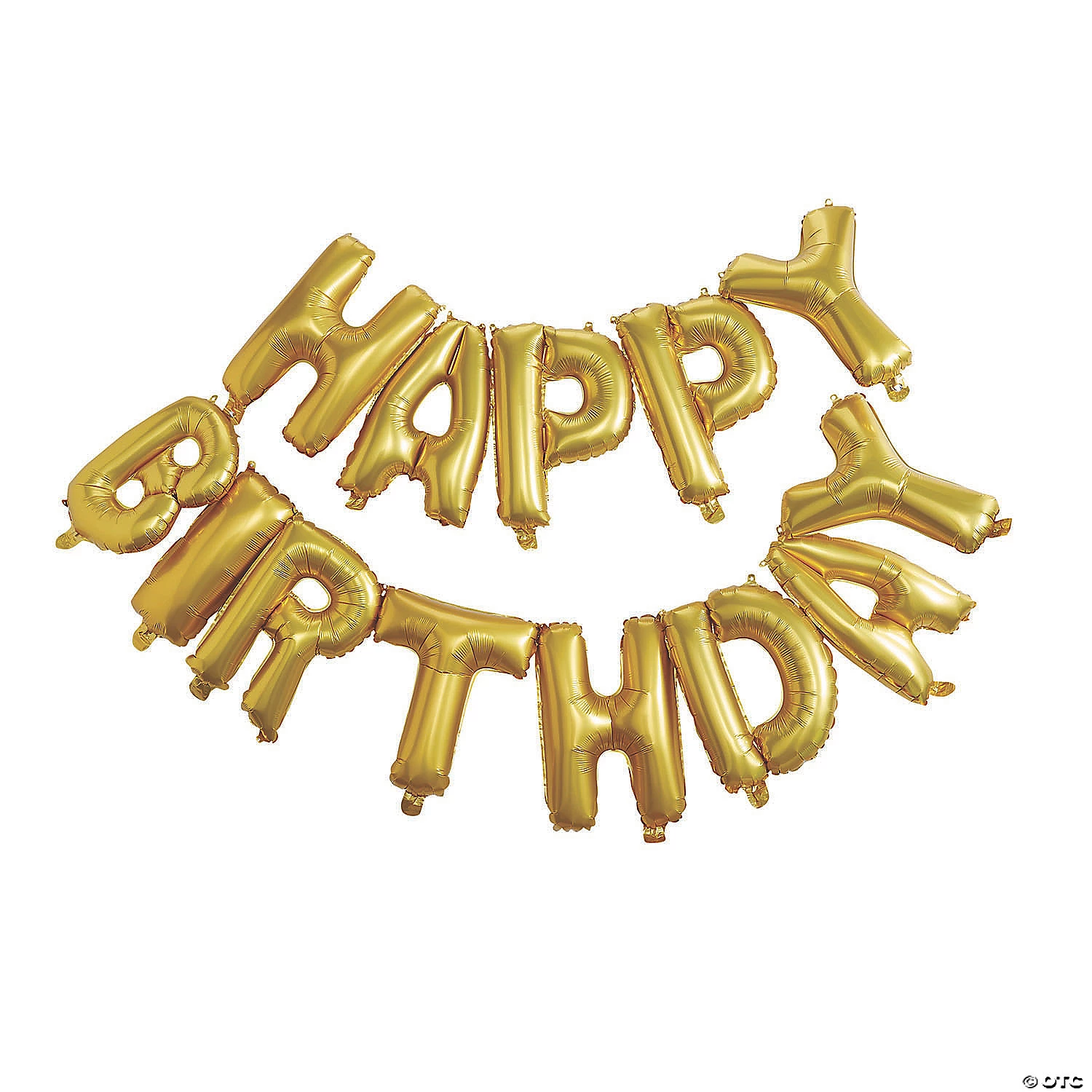 Ginger Ray Happy Birthday Gold 13" Mylar Balloon Bunting - 13 Pc. 3 Ginger Ray Happy Birthday Gold 13" Mylar Balloon Bunting - 13 Pc.