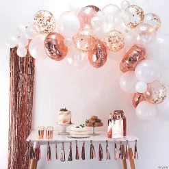 Ginger Ray Rose Gold Balloon Arch Kit - 70 Pc.