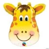Giraffe-Shaped 32" Mylar Balloon -Party Decorations Sales Shop giraffe shaped 32 mylar balloon13993370