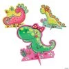 Girl Dinosaur Centerpieces - 3 Pc. -Party Decorations Sales Shop girl dinosaur centerpieces 3 pc 13930016