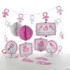 Girl's Baby Shower Decorating Kit - 10 Pc. -Party Decorations Sales Shop girls baby shower decorating kit 10 pc 13654538