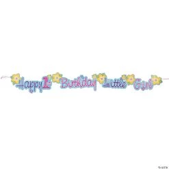 Girl's First Birthday Jointed Banner