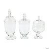 Glass Jar Set - 3 Pc. -Party Decorations Sales Shop glass jar set 3 pc 3 1900c