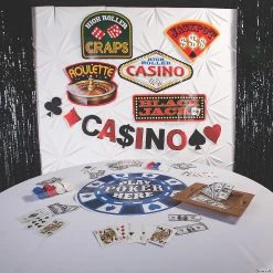 Glitter Casino Pennant Banner -Party Decorations Sales Shop glitter casino pennant banner13902475 a01