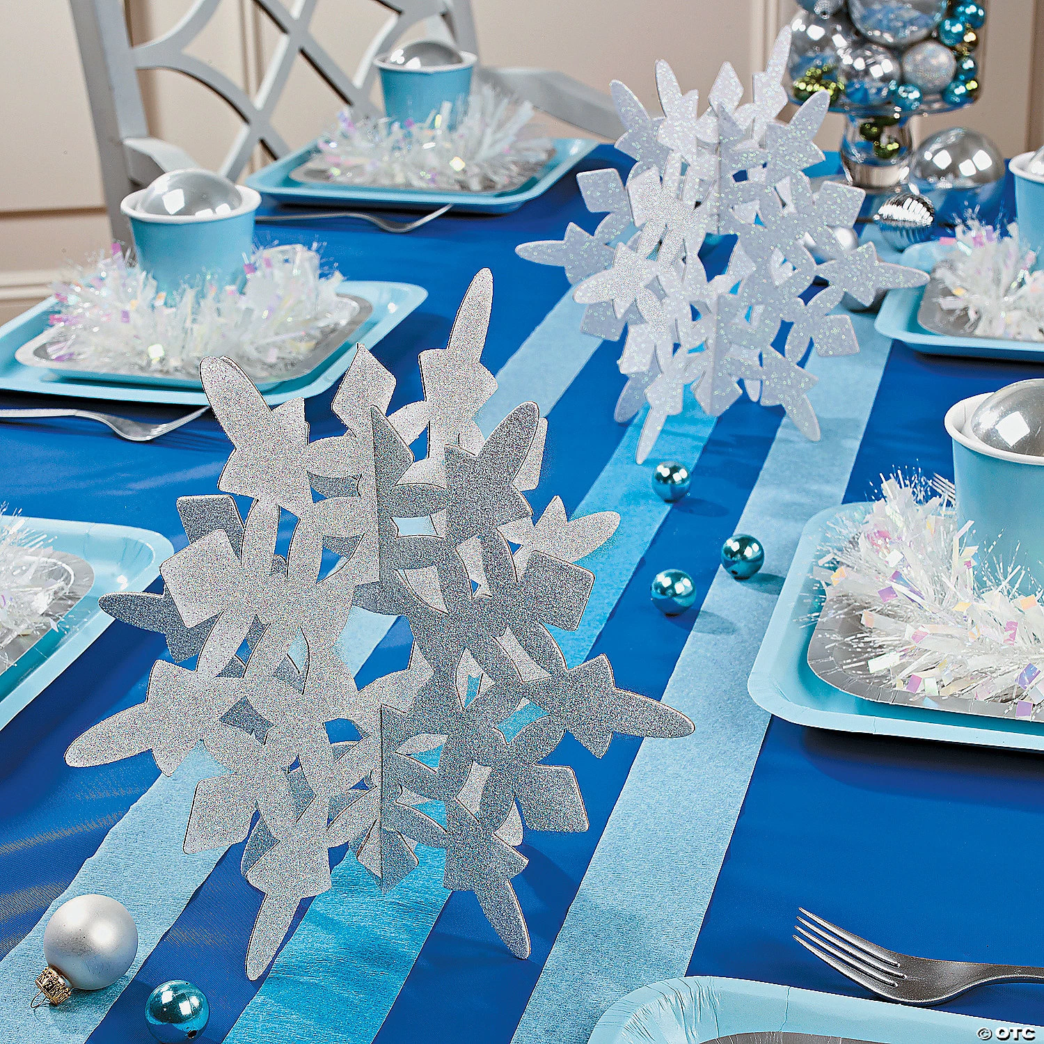Glitter Snowflake Centerpieces - 2 Pc. 4 Glitter Snowflake Centerpieces - 2 Pc. - Image 2