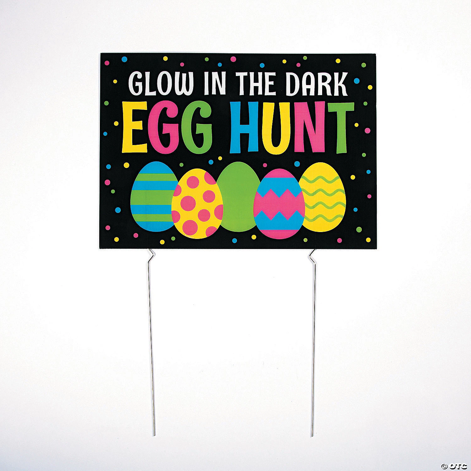 Glow-In-The-Dark Easter Egg Hunt Yard Sign 4 Glow-In-The-Dark Easter Egg Hunt Yard Sign - Image 2