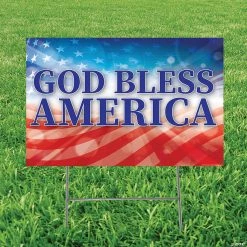 God Bless America Yard Sign