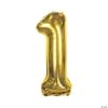 Gold 1 Shaped Number 34" Mylar Balloon 2 Gold 1 Shaped Number 34" Mylar Balloon -Party Decorations Sales Shop gold 1 shaped number 34 mylar balloon13991184