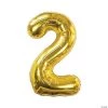 Gold 2 Shaped Number 34" Mylar Balloon 2 Gold 2 Shaped Number 34" Mylar Balloon -Party Decorations Sales Shop gold 2 shaped number 34 mylar balloon13991185