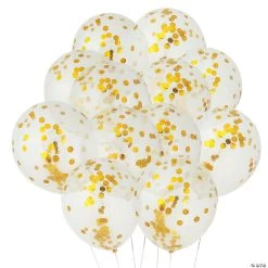 Confetti 12" Latex Balloons - 12 Pc.