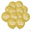 Congrats Grad 11" Latex Balloons - 48 Pc. 1 Congrats Grad 11" Latex Balloons - 48 Pc. -Party Decorations Sales Shop gold congrats grad 11 latex balloons 48 pc 13729131